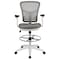Flash Furniture Gray Draft Chair, White Frame HL-0001-1CWHITE-LTGY-GG - alternate 5